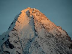 20 Final Rays Of Sunset Creep Up K2 North Face Close Up From K2 North Face Intermediate Base Camp